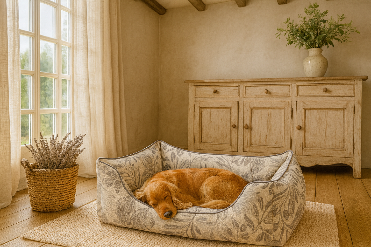 Hundebett Flora in Einrichtung