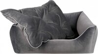 Dandy Dog Hundebett Magic Velvet Grey Größe M