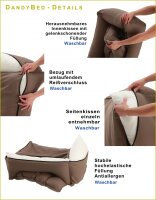 Dandy Dog Hundebett Zik Zak No. 2 Größe XL