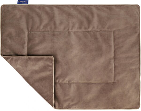 Dandy Dog Hundedecke Magic Velvet Taupe Größe M